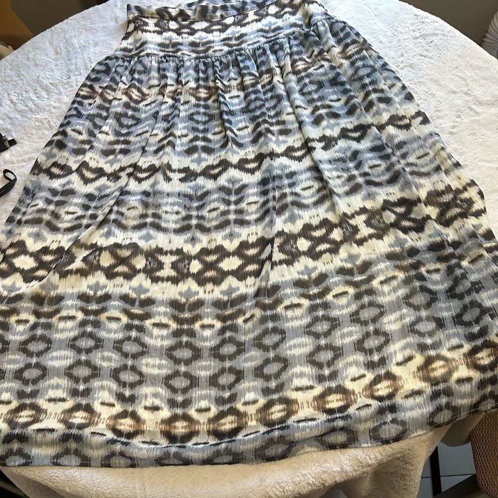 Bohemian Aztec Pattern Maxi Skirt - image 1